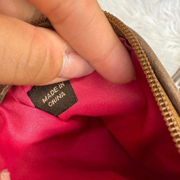 COACH Brown Signature Wristlet - Picture 3 of 6